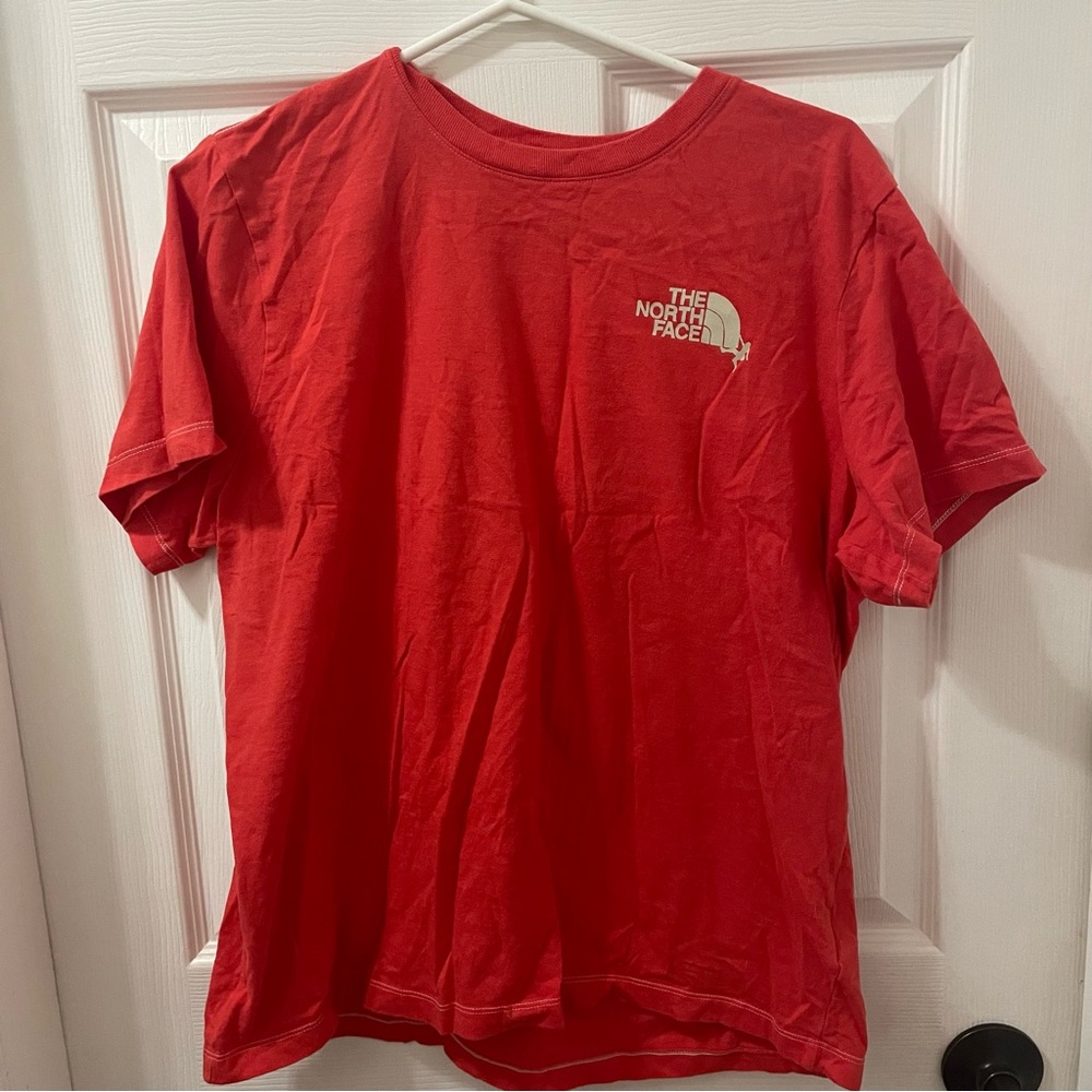 The North Face Red Logo Short Sleeve Tee